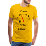 Männer Premium T-Shirt - Sonnengelb