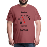 Männer Premium T-Shirt - washed Burgundy